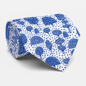 Arboretum 230715 - marineblauw op wit stropdas (Opgerold)