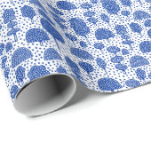  Arboretum 230715 - Navy Blue op White Cadeaupapier (Rol Hoek)