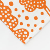 Arboretum 230715 - Sinaasappel op wit Fleece Deken (Hoek)