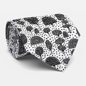 Arboretum 230715 - Zwart op wit Stropdas (Opgerold)