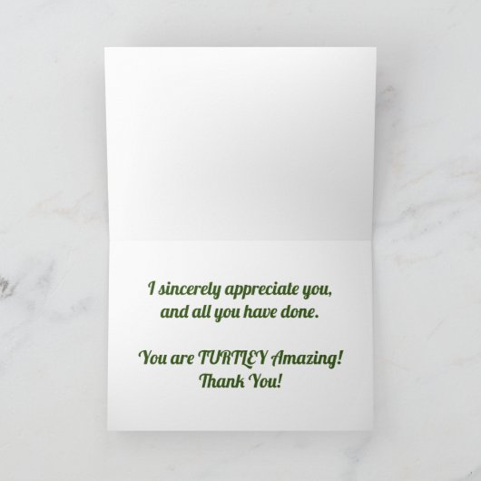 "Arboretum Painted Turtle" - Hartelijk dank Kaart (Binnen)