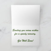 "Arboretum Painted Turtle" Wenskaart Beterschap Kaart (Binnen)