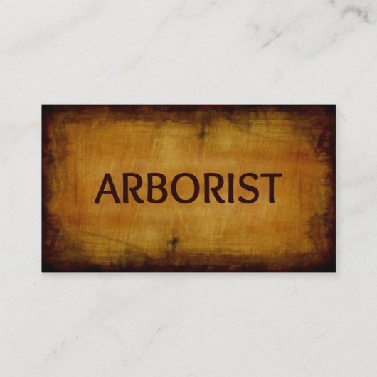 Arborist Antiek Brushed Wood Visitekaartje (Voorkant)