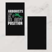 Arborist Bergklimmer Arboriculturus Lumberjack Visitekaartje (Voorkant / Achterkant)