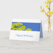 Arborist: boomklimmer Leafy Green Kaart (Gele Bloem)