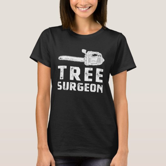 Arborist Chainsaw Tree Work Lumberjack Tee T-shirt (Voorkant)