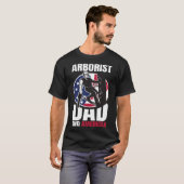 Arborist Dad And American Father s Day USA T-shirt (Voorkant volledig)