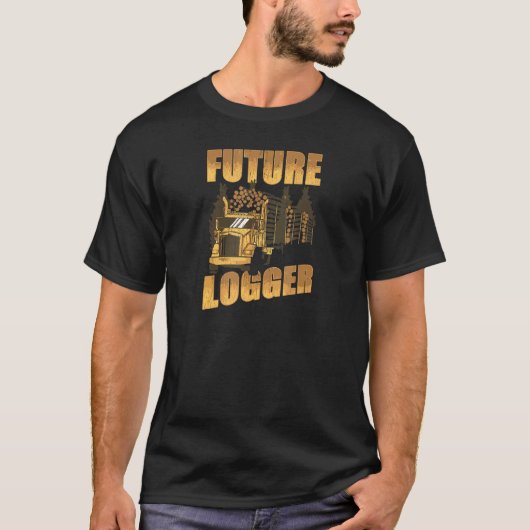 Arborist I Woodwerker Chainzaag Logging T-shirt (Voorkant)