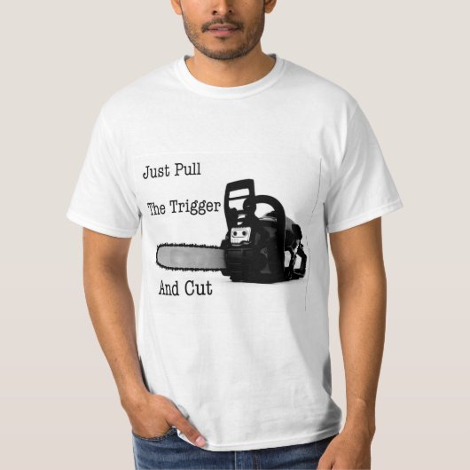 Arborist kettingzaag Boom Chirurg cadeau. T-shirt (Voorkant)