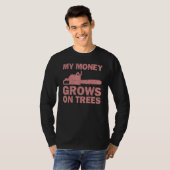 Arborist Logger Mannen Cool Tree Cliber Lumberjack T-shirt (Voorkant volledig)
