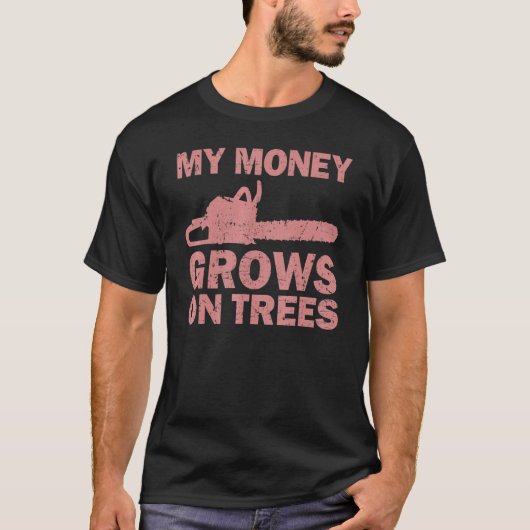 Arborist Logger Mannen Cool Tree Cliber Lumberjack T-shirt (Voorkant)