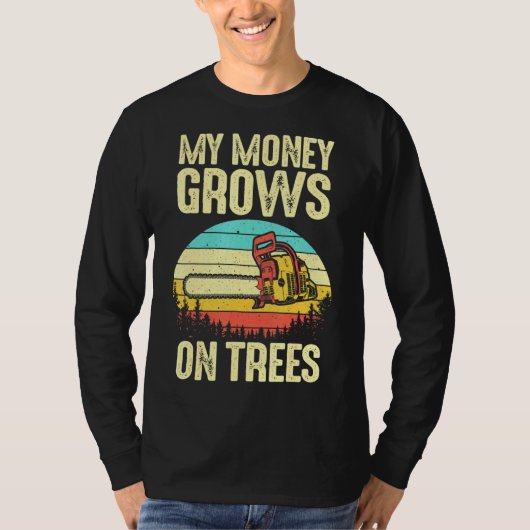 Arborist Logger Mannen Cool Tree Cliber Lumberjack T-shirt (Voorkant)