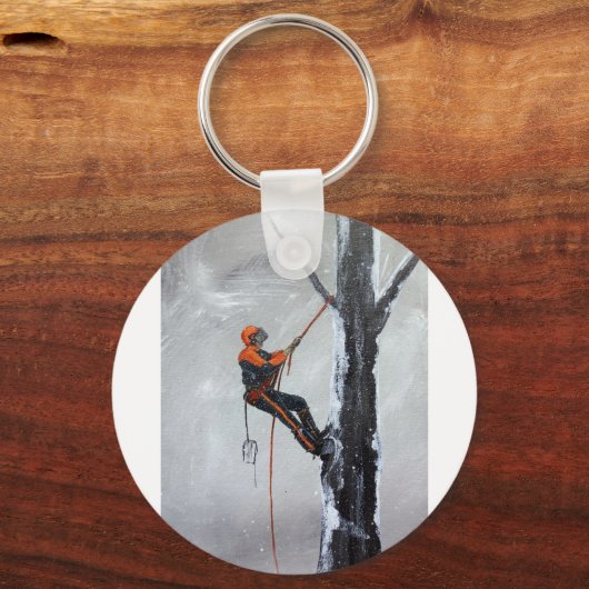 Arborist Long Haul Husqvarna Sleutelhanger (Voorkant)