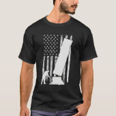 Arborist Men 4th Of July Tree Climber Dad Chainsaw T-shirt (Voorkant)