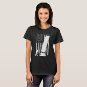 Arborist Men 4th Of July Tree Climber Dad Chainsaw T-shirt (Voorkant volledig)