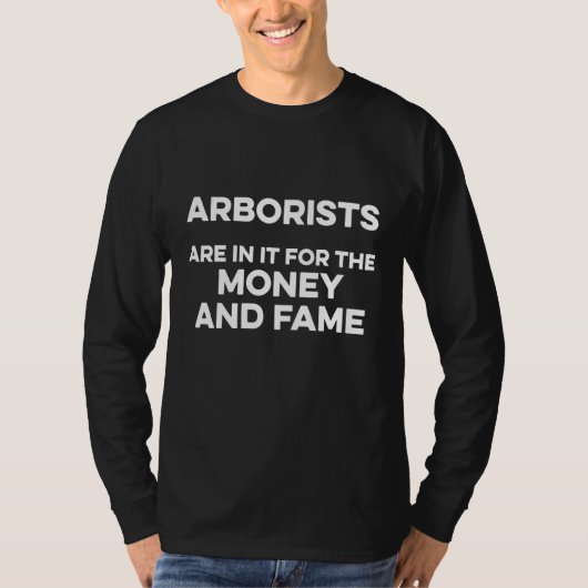 Arborist Money Tree chirurg Arboriculturus T-shirt (Voorkant)
