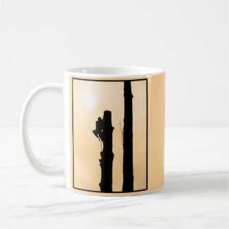 Arborist Silhouette Tree Climate Sunset Koffiemok