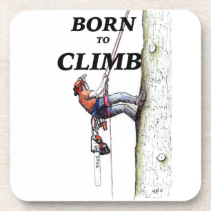 Arborist Tree chirurg Chainzaag lumberjack klimmer Bier Onderzetter