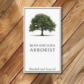 Arborist Tree Removal Trimming Landscaping Service Visitekaartje