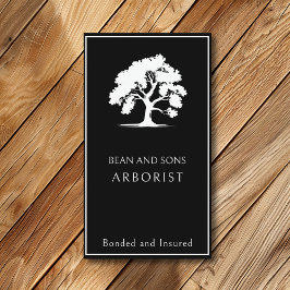 Arborist Tree Removal Trimming Landscaping Service Visitekaartje