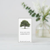 Arborist Tree Removal Trimming Landscaping Service Visitekaartje (Staand voorkant)