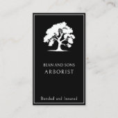 Arborist Tree Removal Trimming Landscaping Service Visitekaartje (Voorkant)
