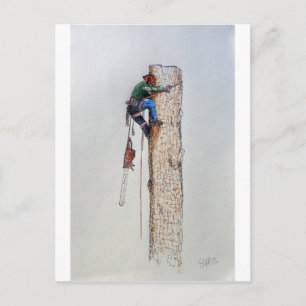 Arborist Tree Surgeon Briefkaart