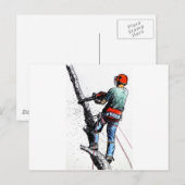 Arborist Tree Surgeon Briefkaart (Voorkant / Achterkant)