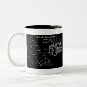 Arborist Tree Surgeon Chainzaazaag Tweekleurige Koffiemok