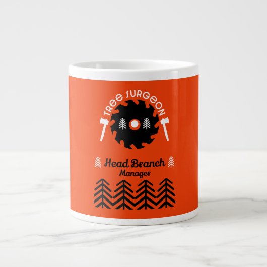 Arborist Tree Surgeon Grote Koffiekop (Voorkant)