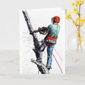 Arborist Tree Surgeon Kaart (Gele Bloem)