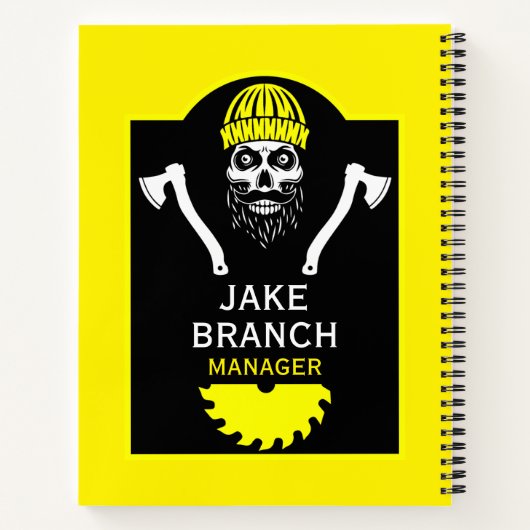 Arborist Tree Surgeon Notitieboek (Achterkant)