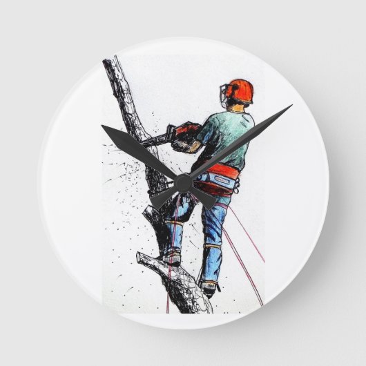 Arborist Tree Surgeon Ronde Klok (Voorkant)