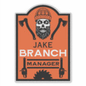 Arborist Tree Surgeon Sticker (Voorkant)