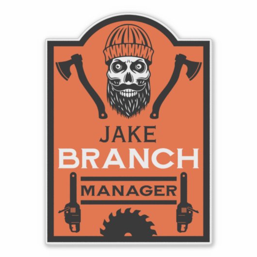 Arborist Tree Surgeon Sticker (Voorkant)
