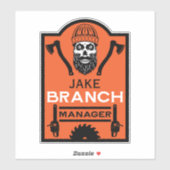 Arborist Tree Surgeon Sticker (Vel)