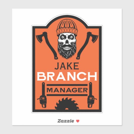 Arborist Tree Surgeon Sticker (Vel)