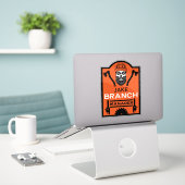 Arborist Tree Surgeon Sticker (Laptop op bureau)