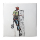 Arborist Tree Surgeon Tegeltje (Voorkant)