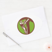 Arborist Tree Surgeon Trimmer Pruner Ovale Sticker (Envelop)