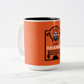 Arborist Tree Surgeon Tweekleurige Koffiemok (Voorkant links)