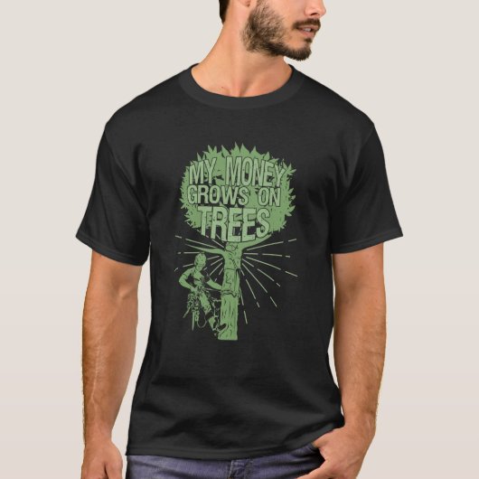 Arborist Tree-Trimmer-boomklimmer Arboriculturist T-shirt (Voorkant)