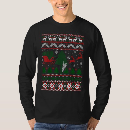 Arborist Ugly Christmas Sweater T-shirt (Voorkant)