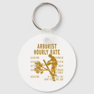 Arborist Uurloon Grappige Boomklimmer Houthakker G Sleutelhanger