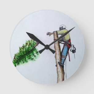 Arborist van de Chirurg van de boom aan aanwezige Ronde Klok