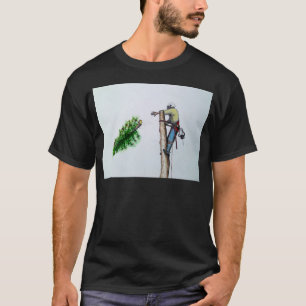 Arborist van de Chirurg van de boom aan aanwezige T-shirt
