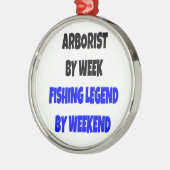 Arborist Vissen Legend Joke Metalen Ornament (Links)