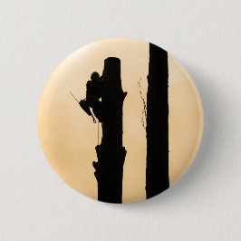 Arboristen: Silhouette Climate Sunset Minimalist Ronde Button 5,7 Cm