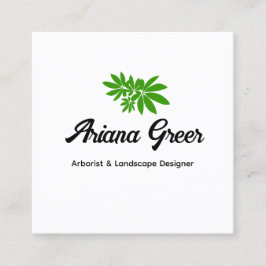 Arboristisch groene Planten bladeren Vierkante Visitekaartje