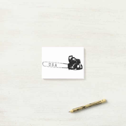 Arboristisch kettingzaag-chirurg Gift Cadeau Post-it® Notes (Op bureau)